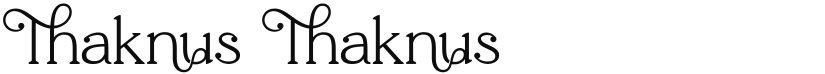 Thaknus font download