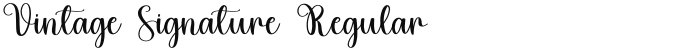 Vintage Signature Regular