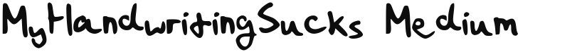 MyHandwritingSucks font download