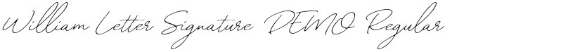 William Letter Signature DEMO font download