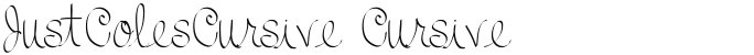 JustColesCursive Cursive