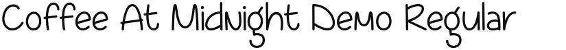 Coffee At Midnight Demo font download