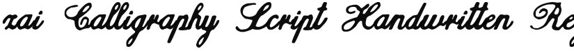 zai Calligraphy Script Handwritten font download