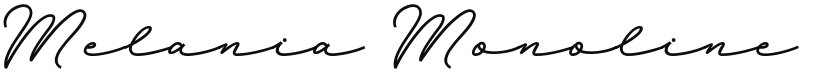 Melania Monoline DEMO font download