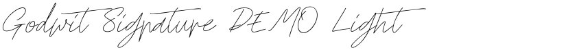Godwit Signature DEMO font download