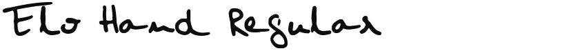 Elo Hand font download