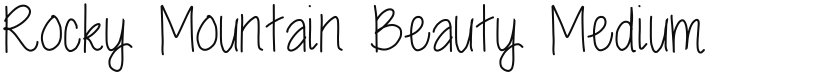 Rocky Mountain Beauty font download