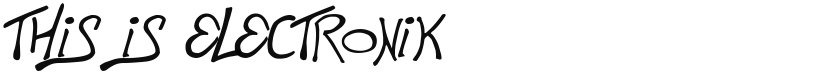 This is Electronik font download