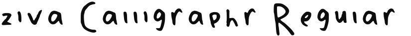 ziva Calligraphr font download