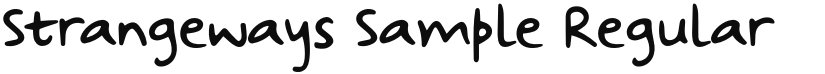 Strangeways Sample font download