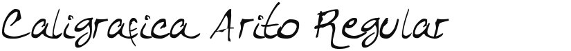 Caligrafica Arito font download