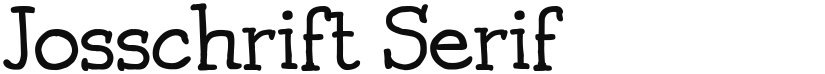 Josschrift Serif font download
