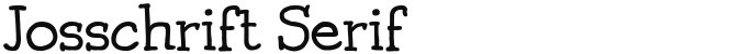 Josschrift Serif