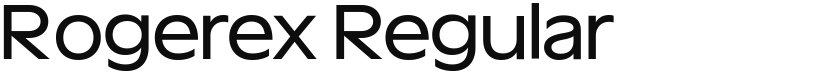 Rogerex font download