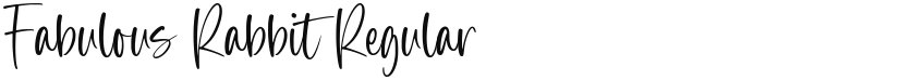 Fabulous Rabbit font download