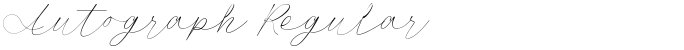 Autograph Regular
