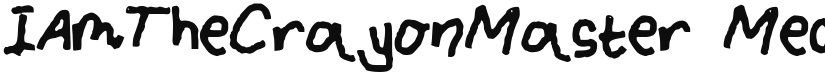 IAmTheCrayonMaster font download