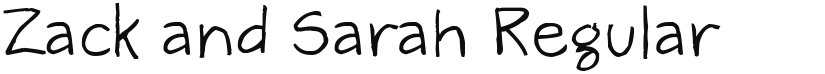 Zack and Sarah font download