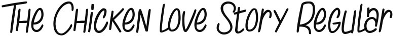 The Chicken love Story font download
