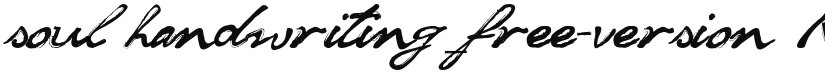 soul handwriting_free-version font download