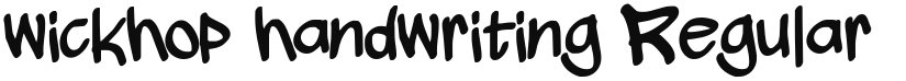 wickhop handwriting font download