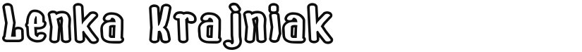 Lenka Krajniak font download