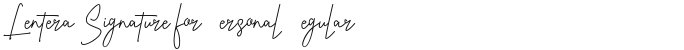 Lentera Signature for Personal Regular