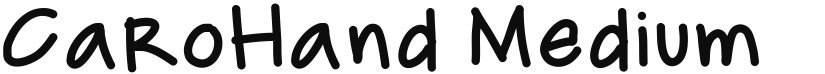 CaroHand font download