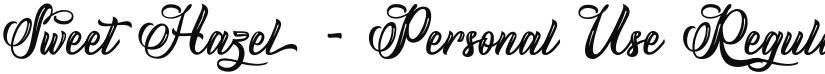 Sweet Hazel - Personal Use font download