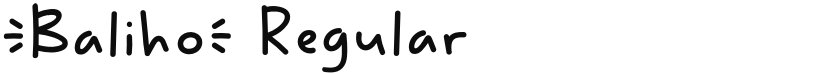 Baliho font download