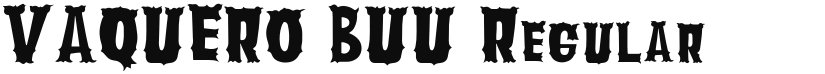 VAQUERO BUU font download