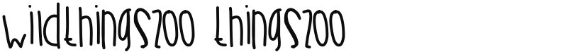 WildThingsZoo font download
