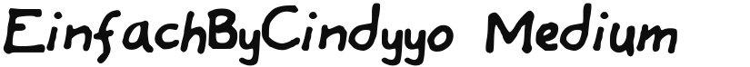 EinfachByCindyyo font download