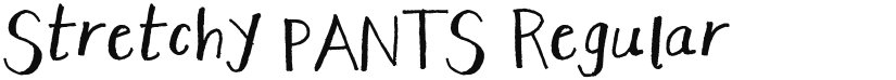 Stretchy PANTS font download