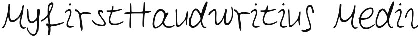 MyfirstHandwriting font download