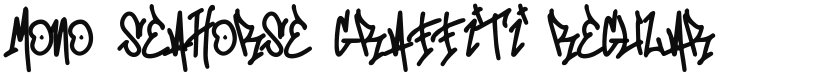 Mono Seahorse Graffiti font download