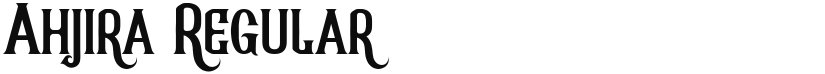 Ahjira font download
