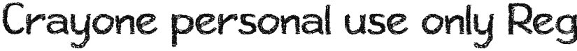 Crayone personal use only font download