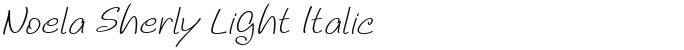 Noela Sherly Light Italic