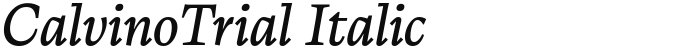 CalvinoTrial Italic