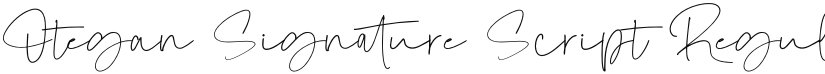 Otegan Signature Script font download