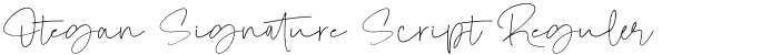 Otegan Signature Script Reguler