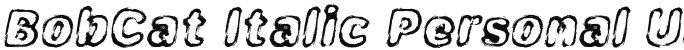 BobCat Italic Personal Use Bold Italic