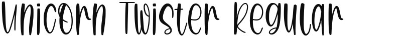 Unicorn Twister font download