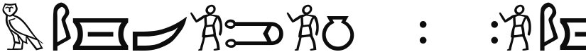 Meroitic Hieroglyphics font download