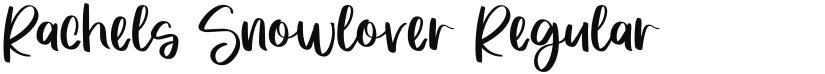 Rachels Snowlover font download