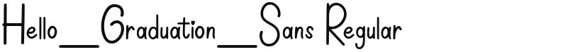 Hello_Graduation_Sans font download