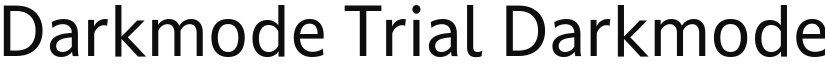 Darkmode Trial font download