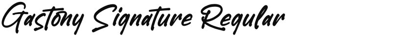 Gastony Signature font download
