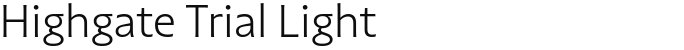 Highgate Trial Light